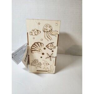 Led Unfinished Wood Lantern Sea Life
